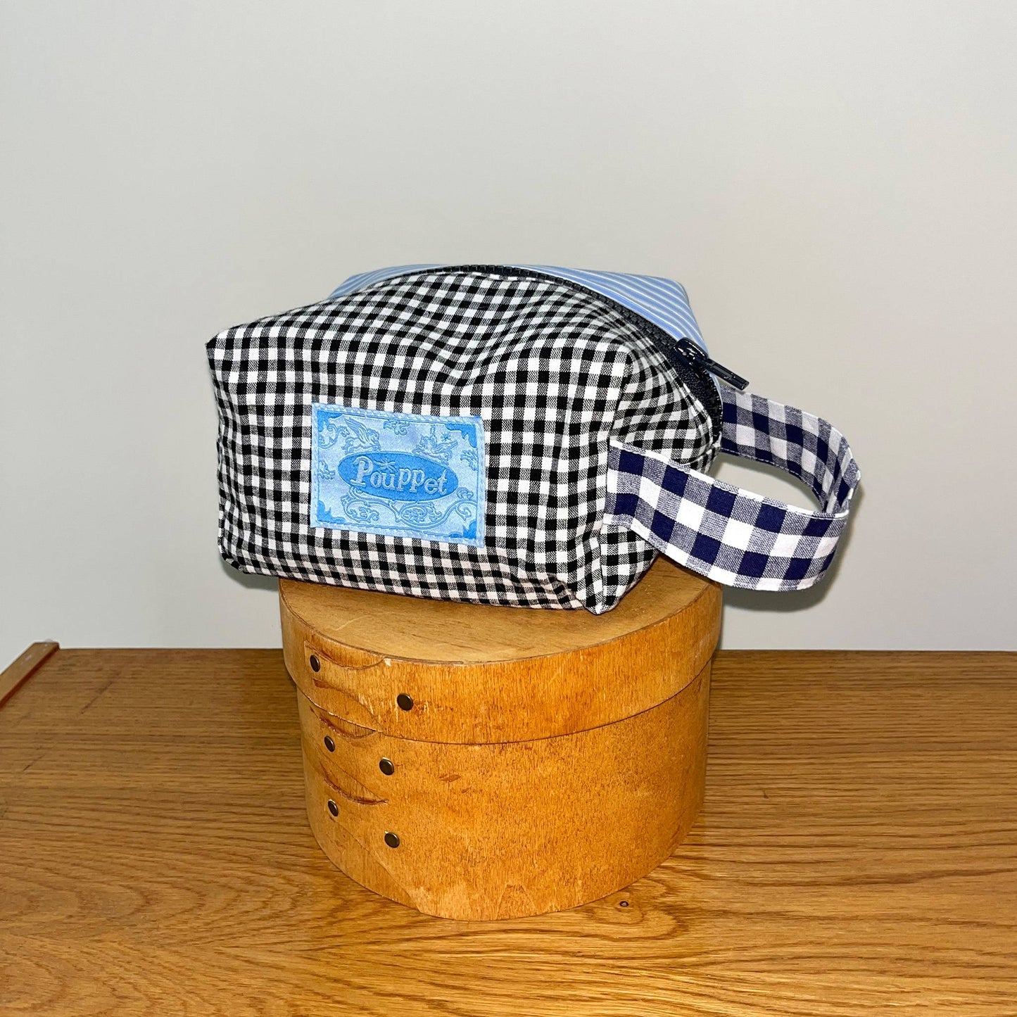 Handle Pouch - Check & Stripe