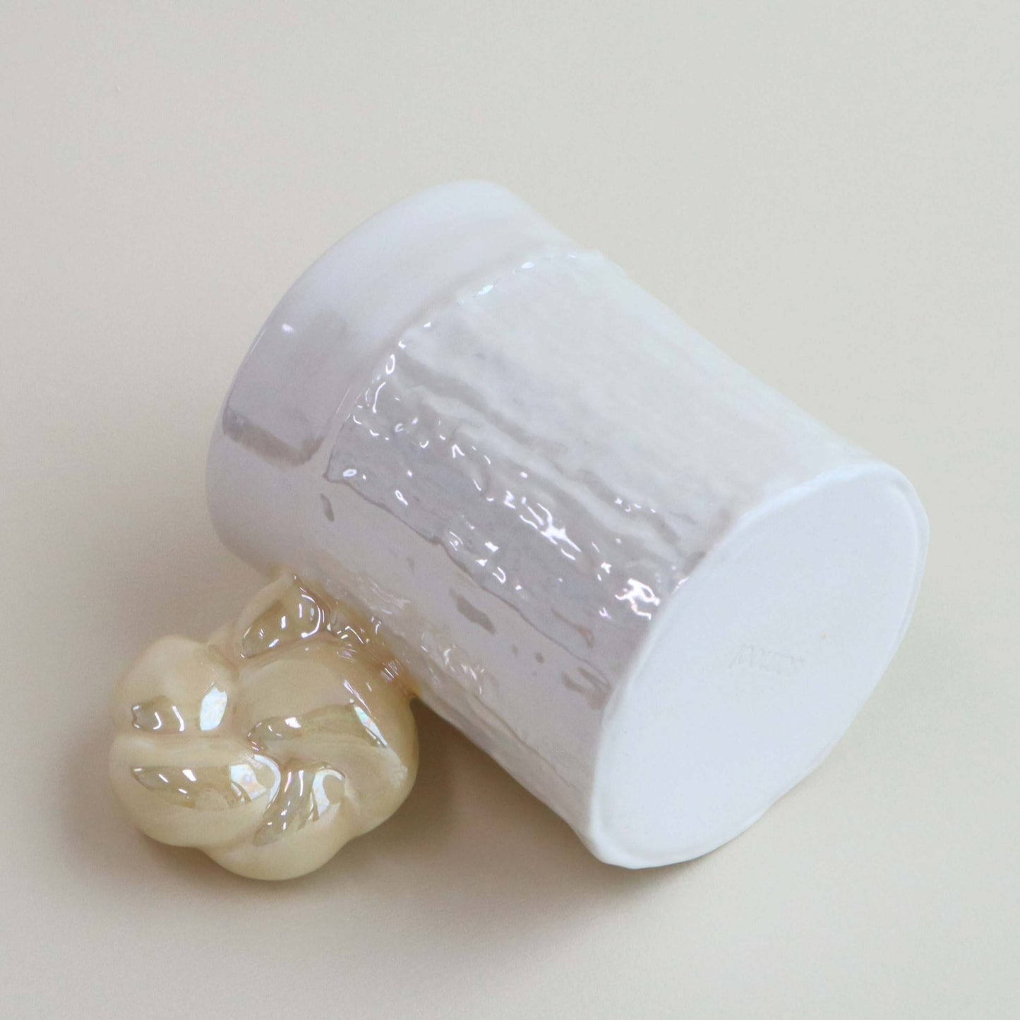 rope tweed mug yellow