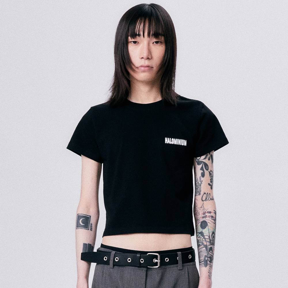 WAVE BACK YOKE TIGHT TEE / BLACK - HALOMINIUM  할로미늄 - CAVA LIFE