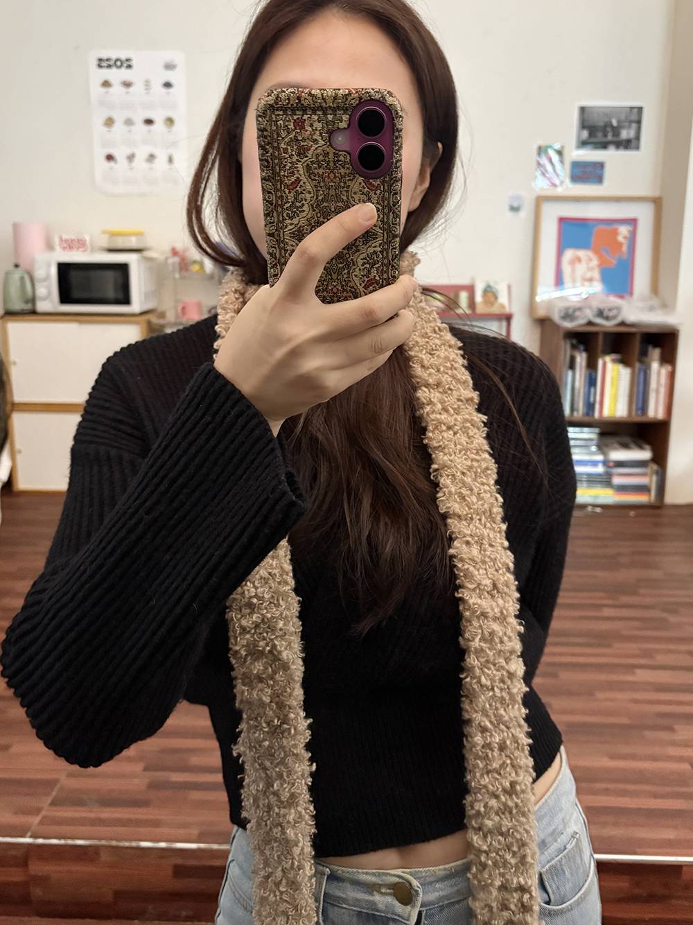 Teddy Muffler / 테디 머플러 - 베이지