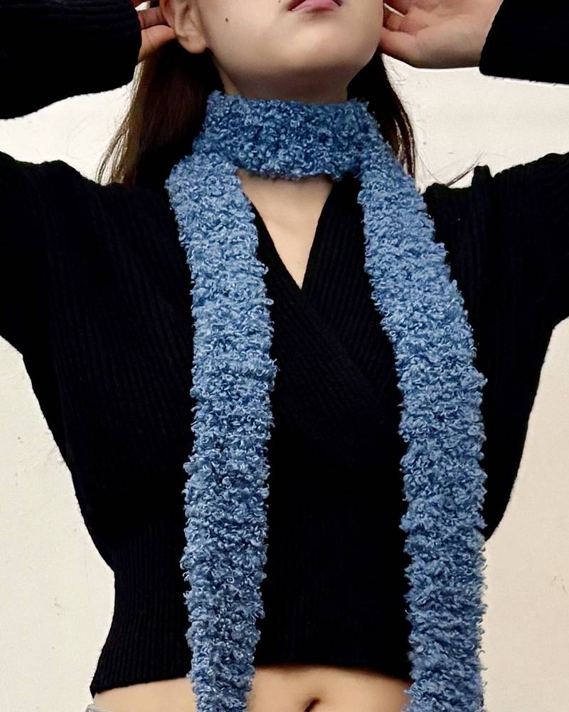 Teddy Muffler / 테디 머플러 - 블루