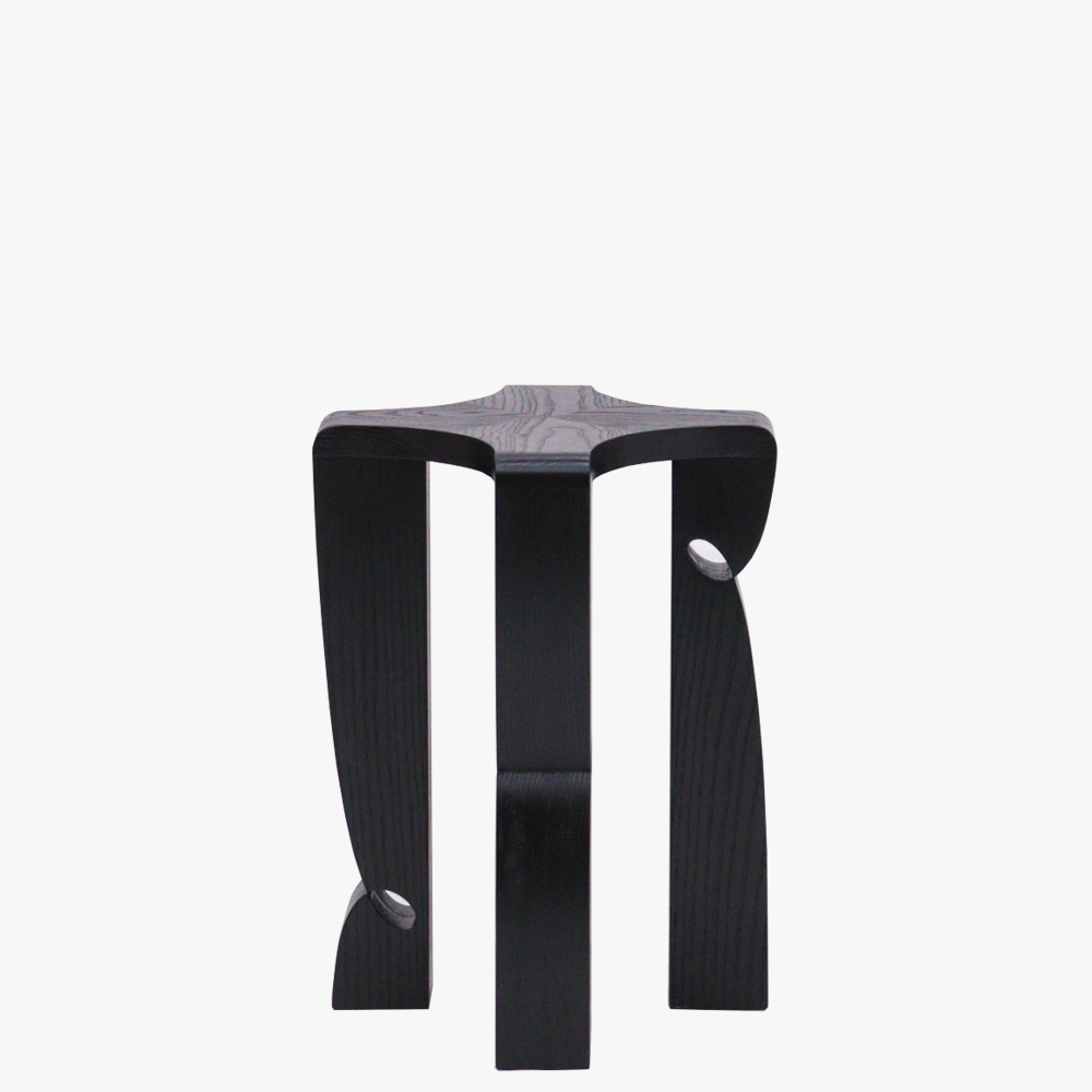 Curly Stool 002 | Black