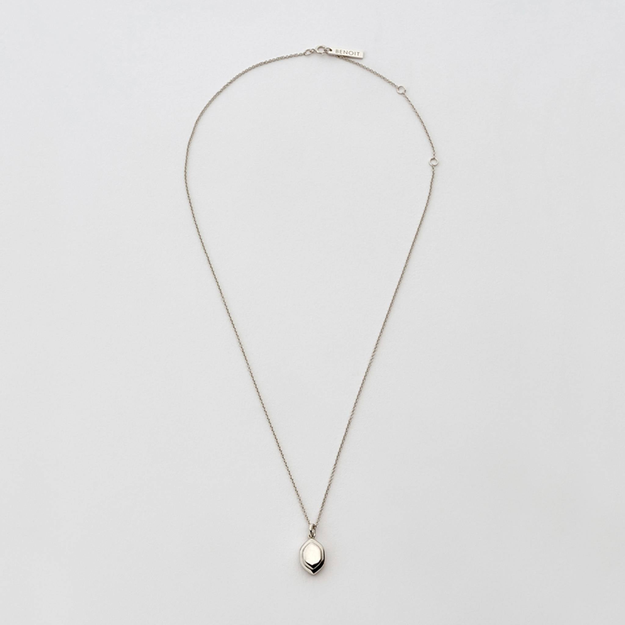 Oval Diamond Pendant Silver - BENOIT 베누아 - CAVA LIFE