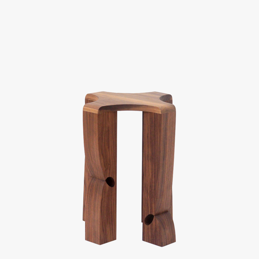 Curly Stool 002 | Walnut
