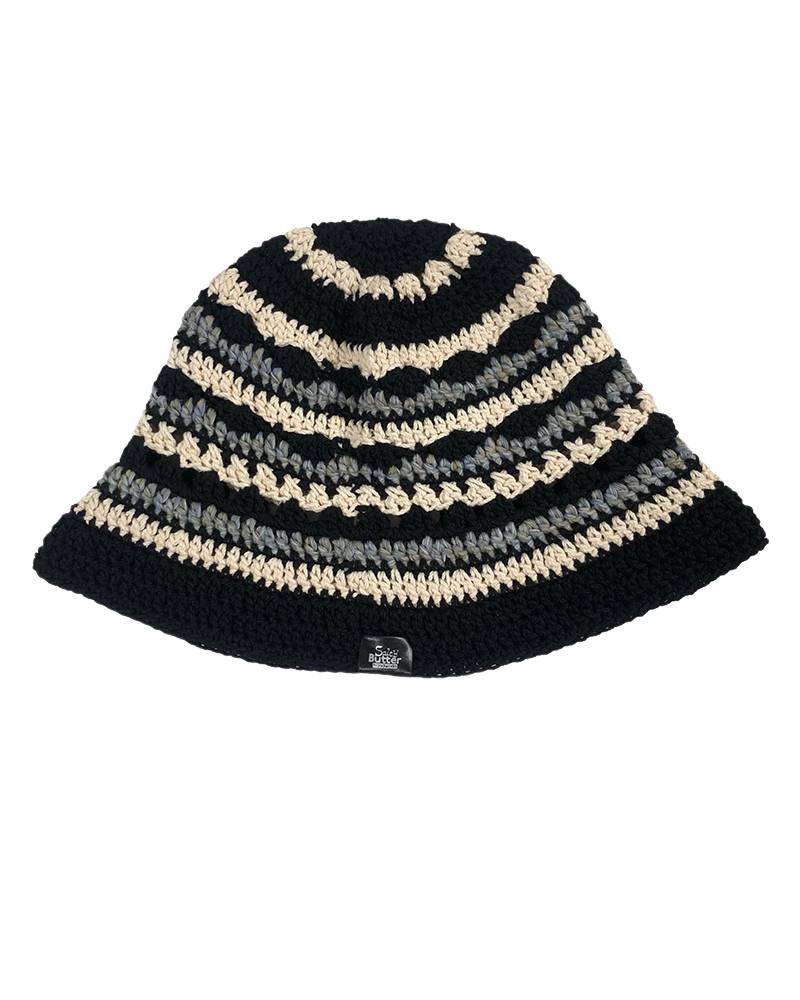 OSLO BUCKET HAT 오슬로 니트 버킷햇 - Black