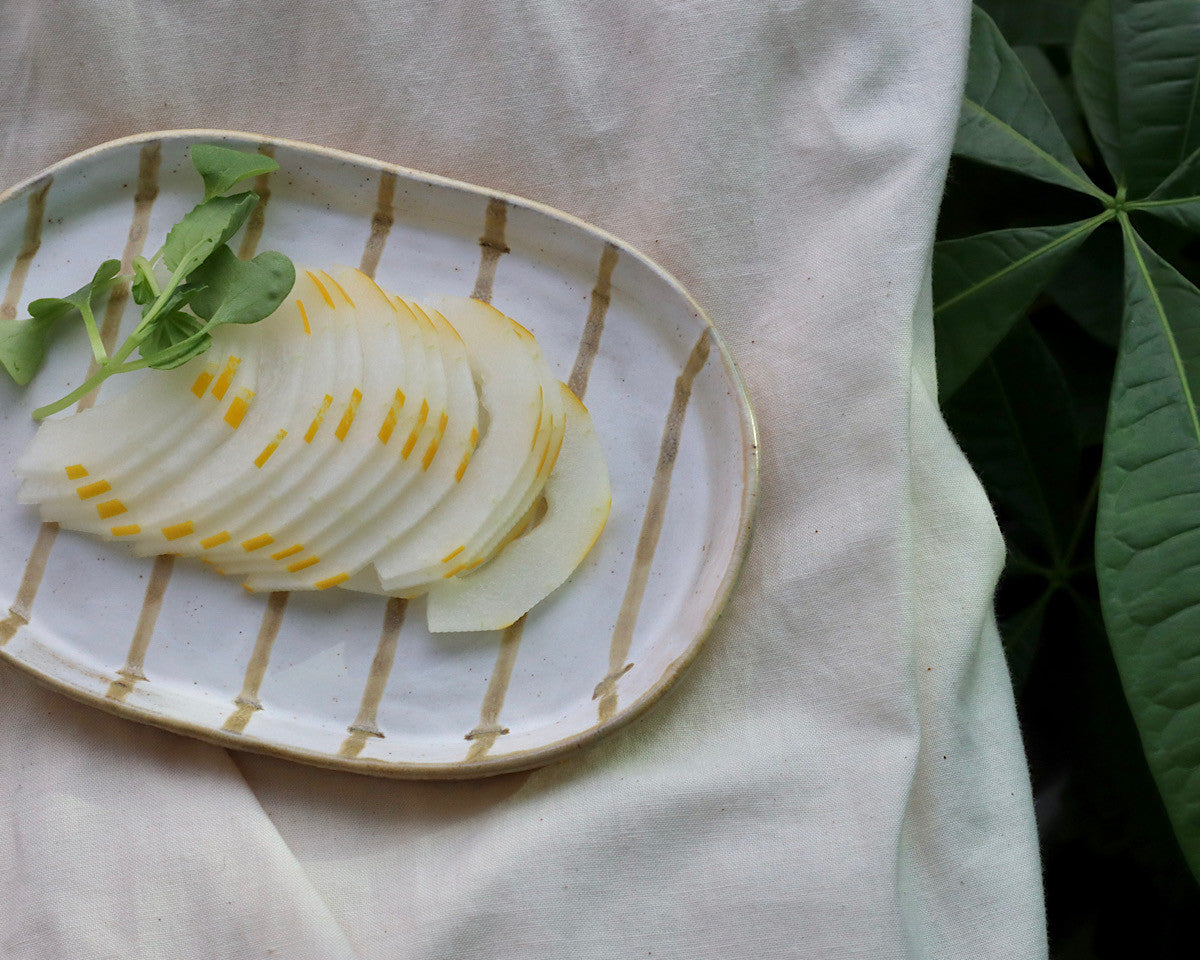 Stripe Ovalplate - HOIOH 서지은 - CAVA LIFE