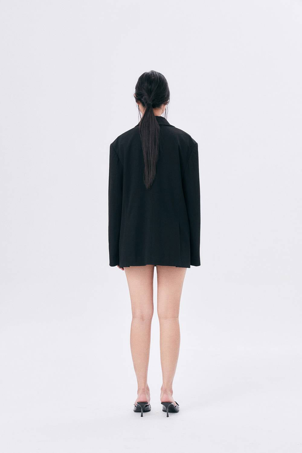 UNBALANCE COLLAR JACKET / BLACK - HALOMINIUM  할로미늄 - CAVA LIFE