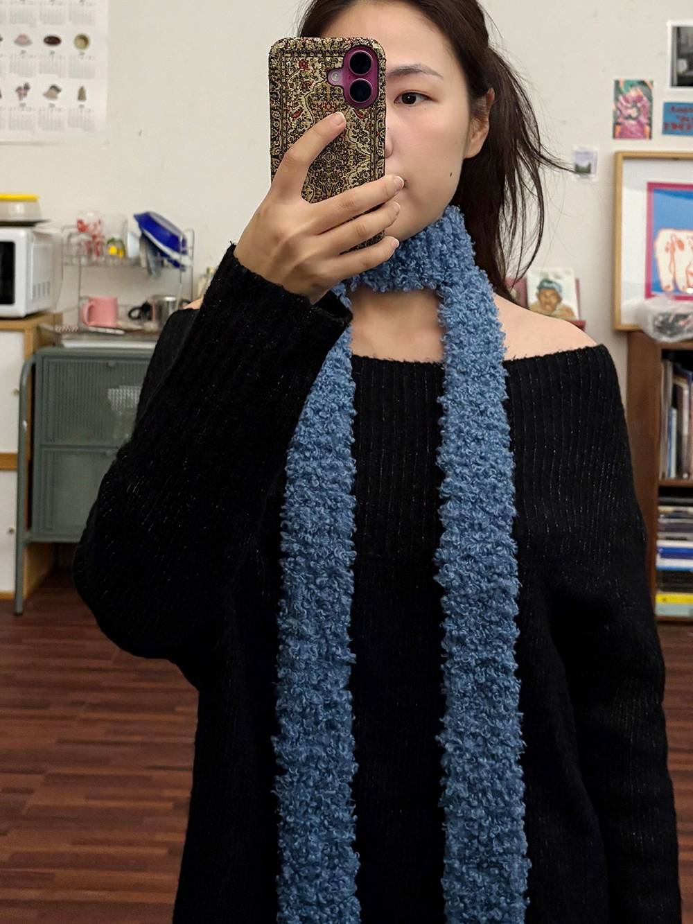 Teddy Muffler / 테디 머플러 - 블루