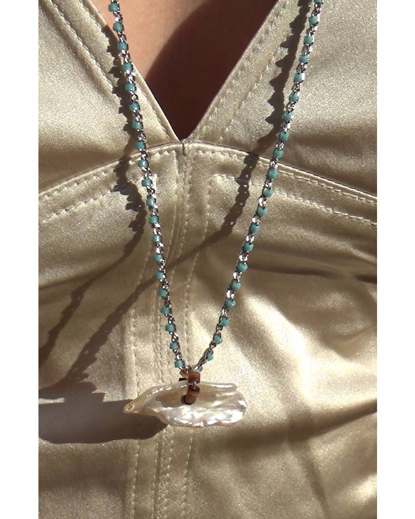 haze salts with soluna metallic crochet necklace & bodychain