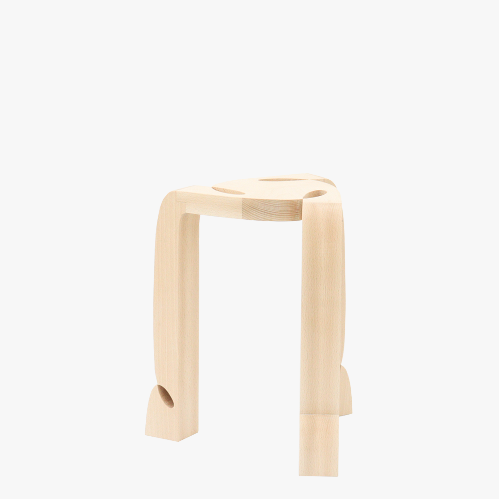 Curly Stool 003 | Beech