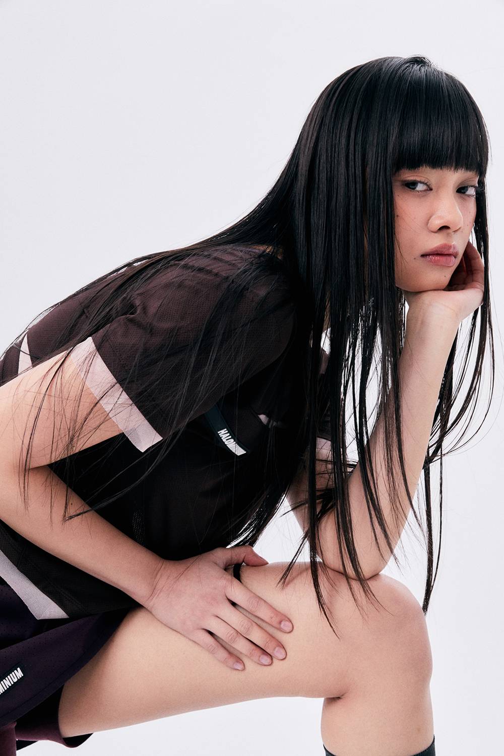 MESH SPORTS TEE / BROWN - HALOMINIUM  할로미늄 - CAVA LIFE