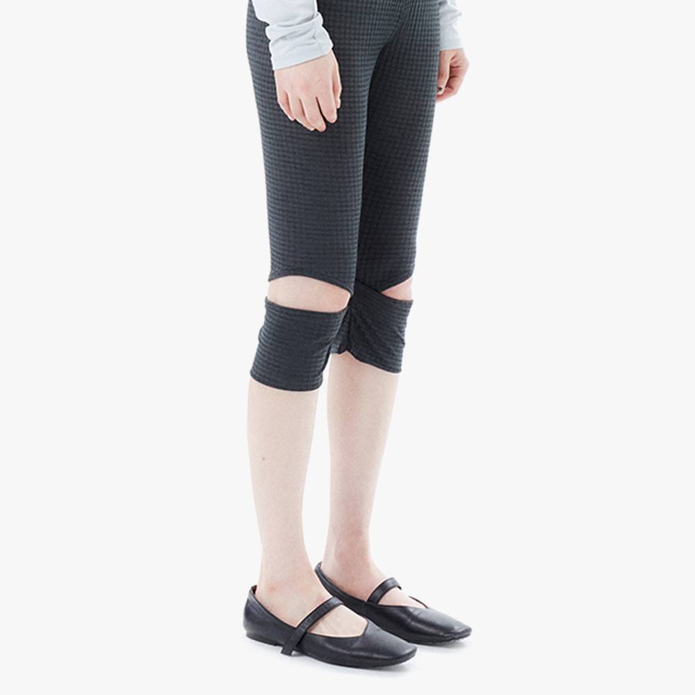 SHEER CHECK LEGGINGS / IVY