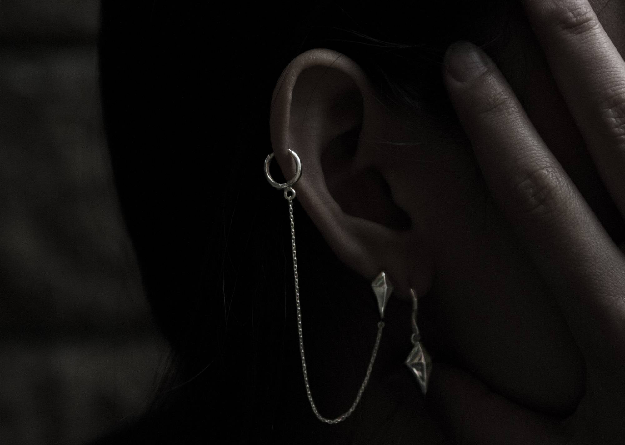 바스테트 투체인 링 귀걸이 - Sekhmet 세크메트 - CAVA LIFE