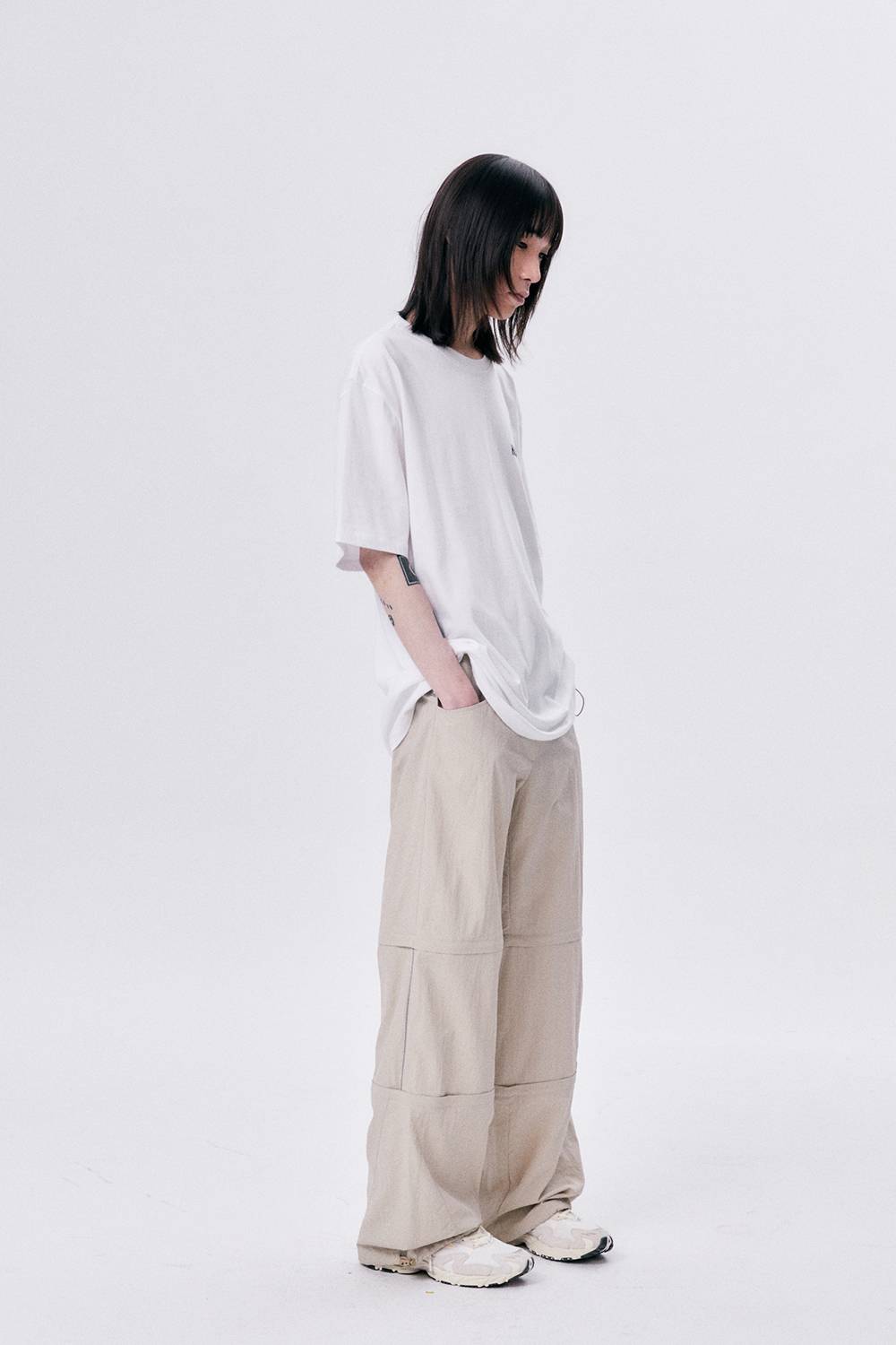 REFLECTED 3 PARTS PANTS / SAND - HALOMINIUM  할로미늄 - CAVA LIFE