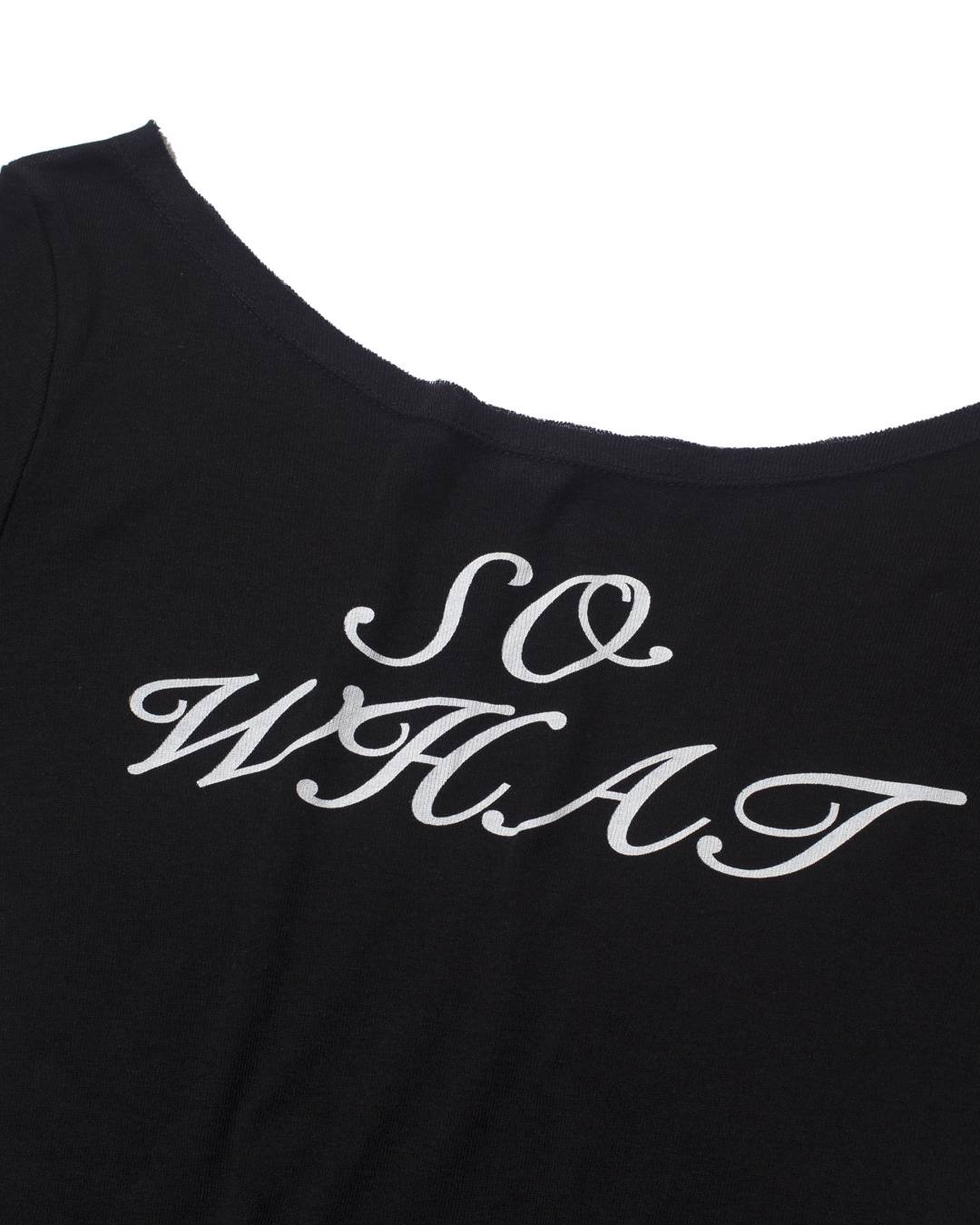 SO WHAT long-sleeved T-Shirt (BLACK) WOMENS