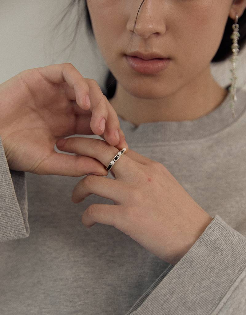 punky balloon crochet ring