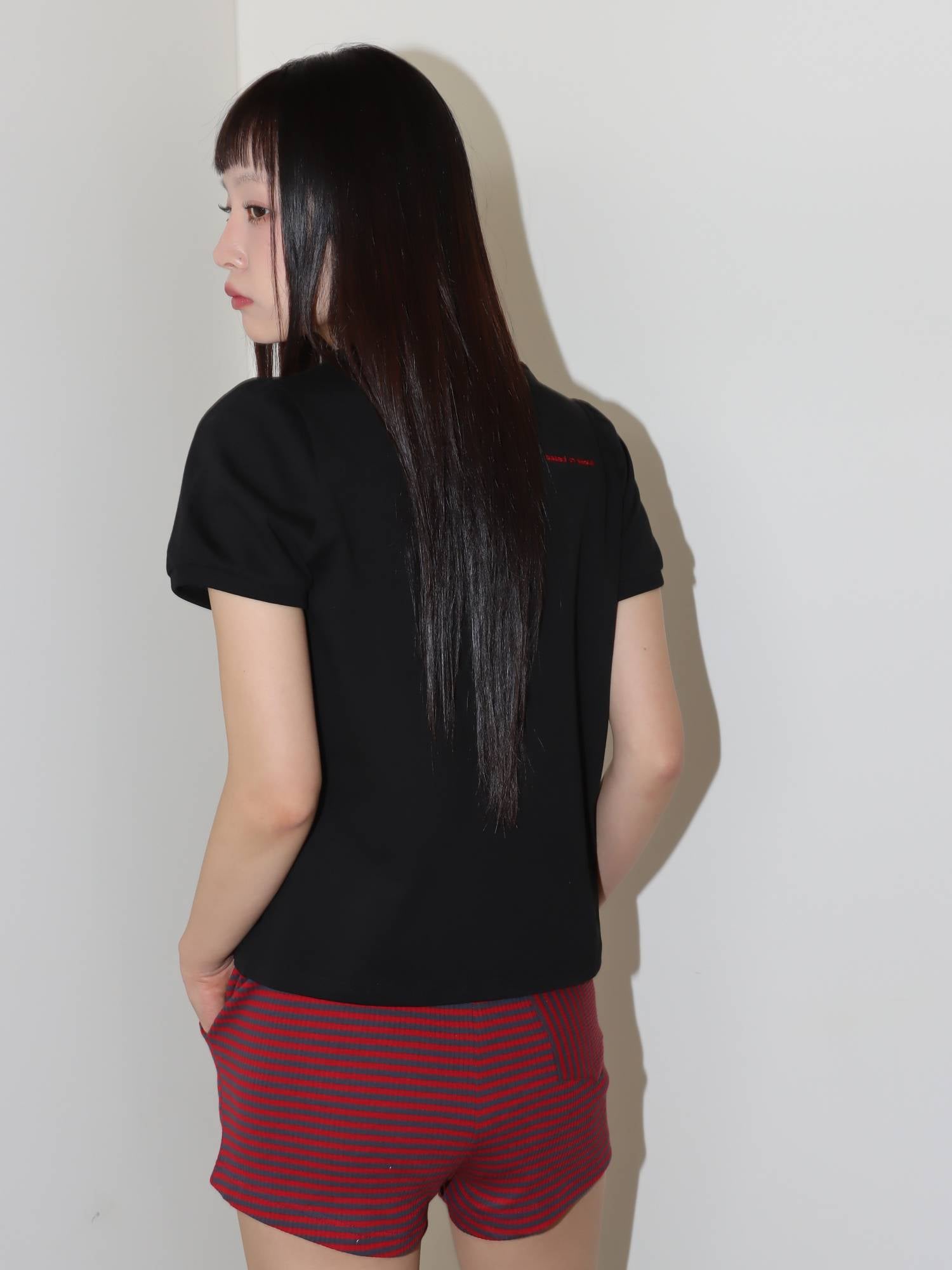 LETTERING PUFF T-SHIRT (BLACK)