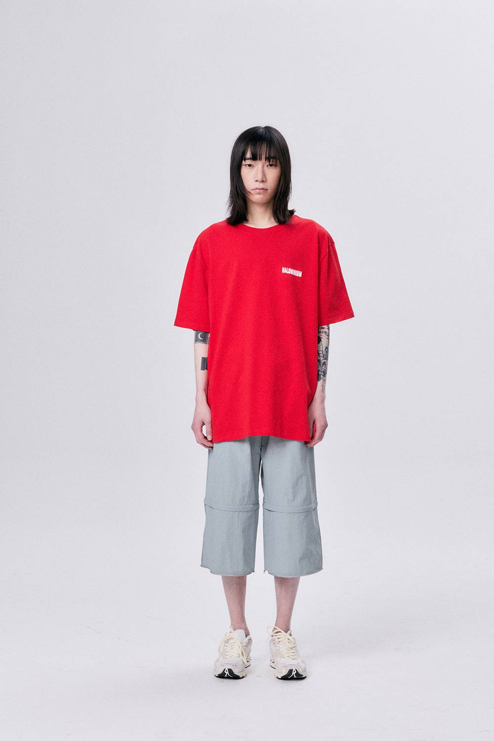 REFLECTED 3 PARTS PANTS / BLUE GRAY - HALOMINIUM  할로미늄 - CAVA LIFE