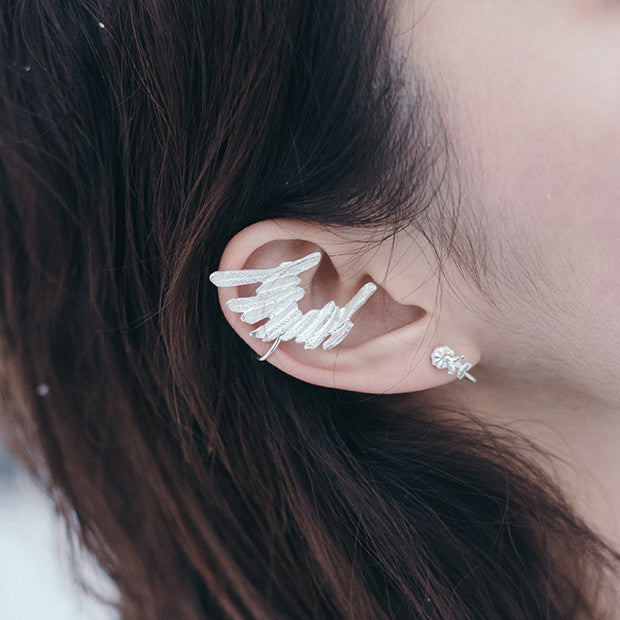 Feather earring - [M_M] [믐] - CAVA LIFE