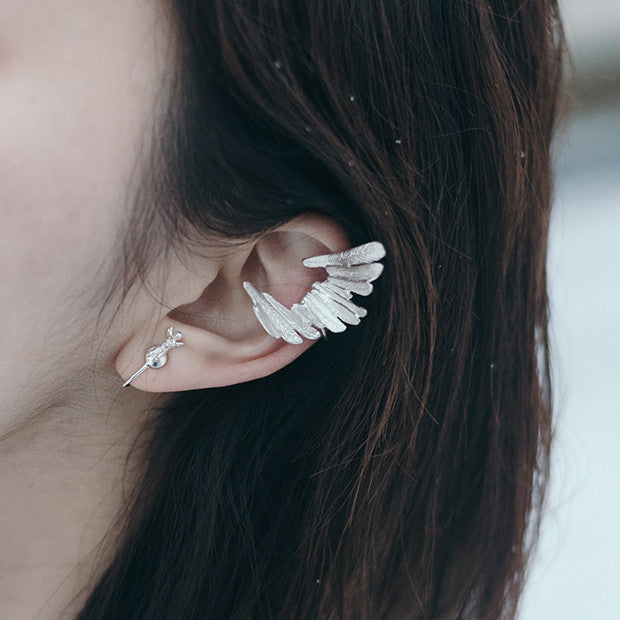 Feather earring - [M_M] [믐] - CAVA LIFE