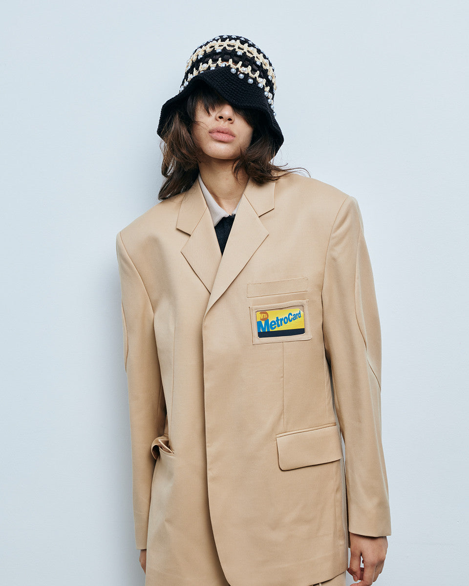 핸드메이드 크로셰 진주펄 비니 - SEOKWOON YOON 석운 윤 - CAVA LIFE