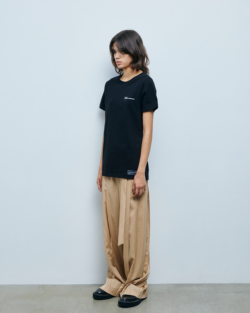 블랙 로고 티셔츠 - SEOKWOON YOON 석운 윤 - CAVA LIFE