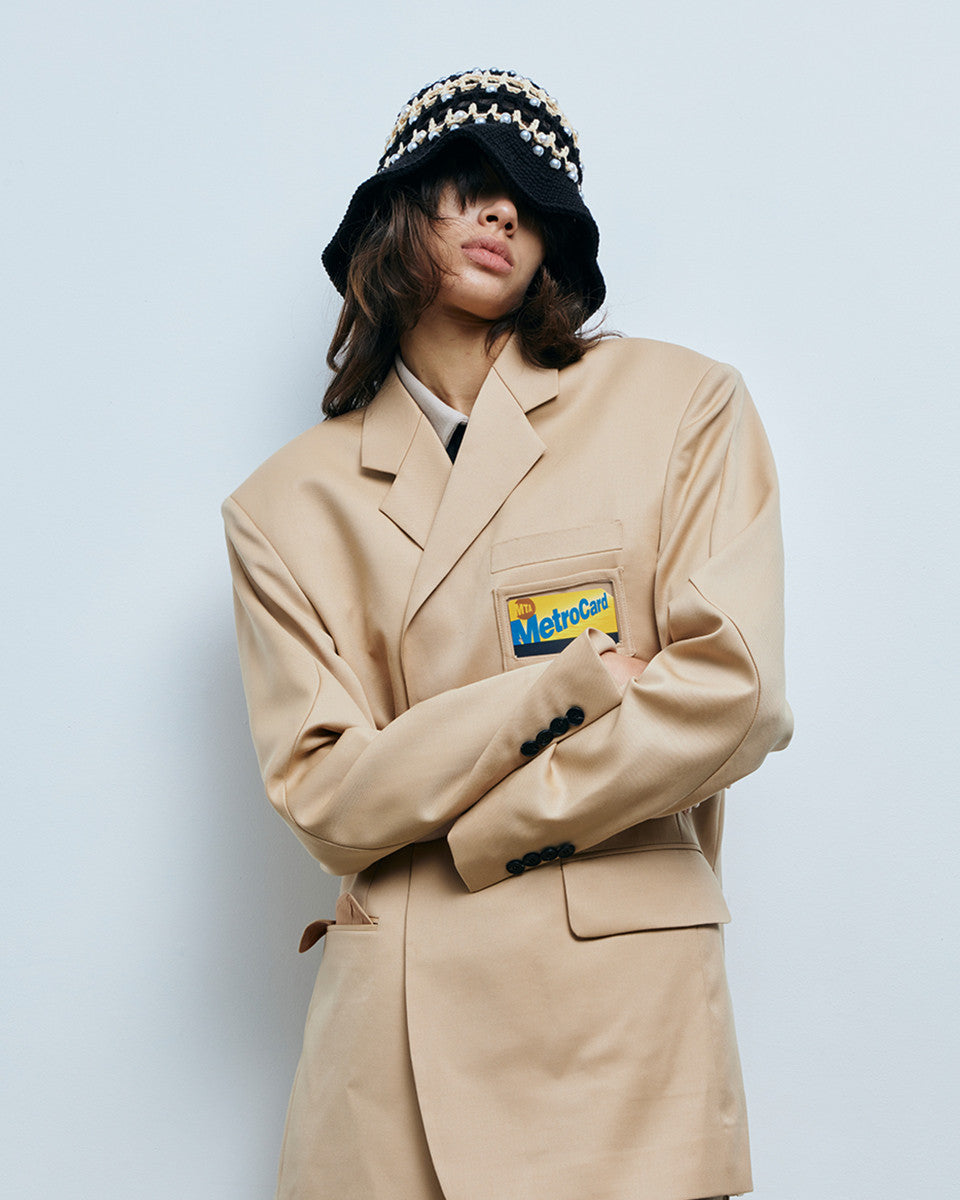 핸드메이드 크로셰 진주펄 비니 - SEOKWOON YOON 석운 윤 - CAVA LIFE