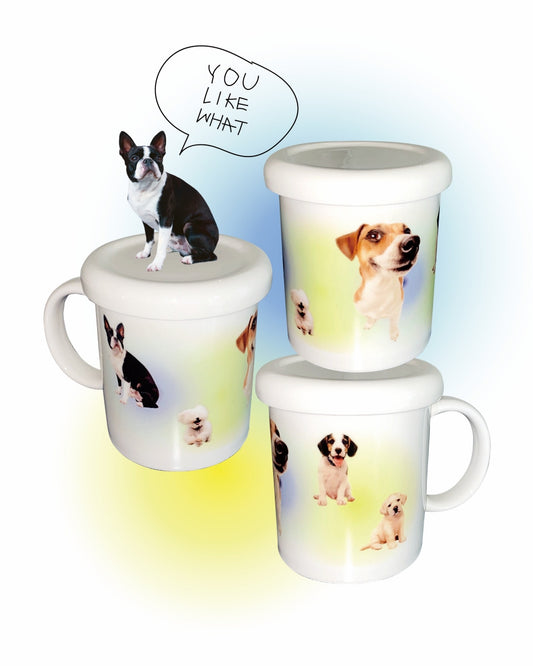 그라데이션 퍼피 머그 (블루&옐로우) - you like what 유라이크왓 - CAVA LIFE