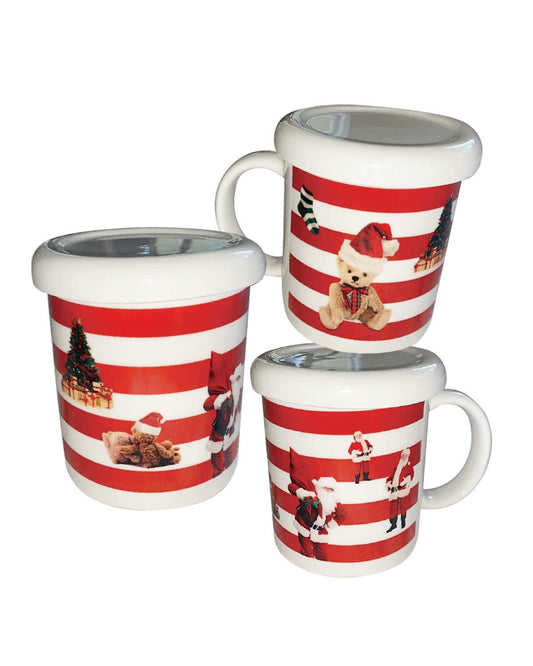 레드 스트라이프 크리스마스 머그 - you like what 유라이크왓 - CAVA LIFE