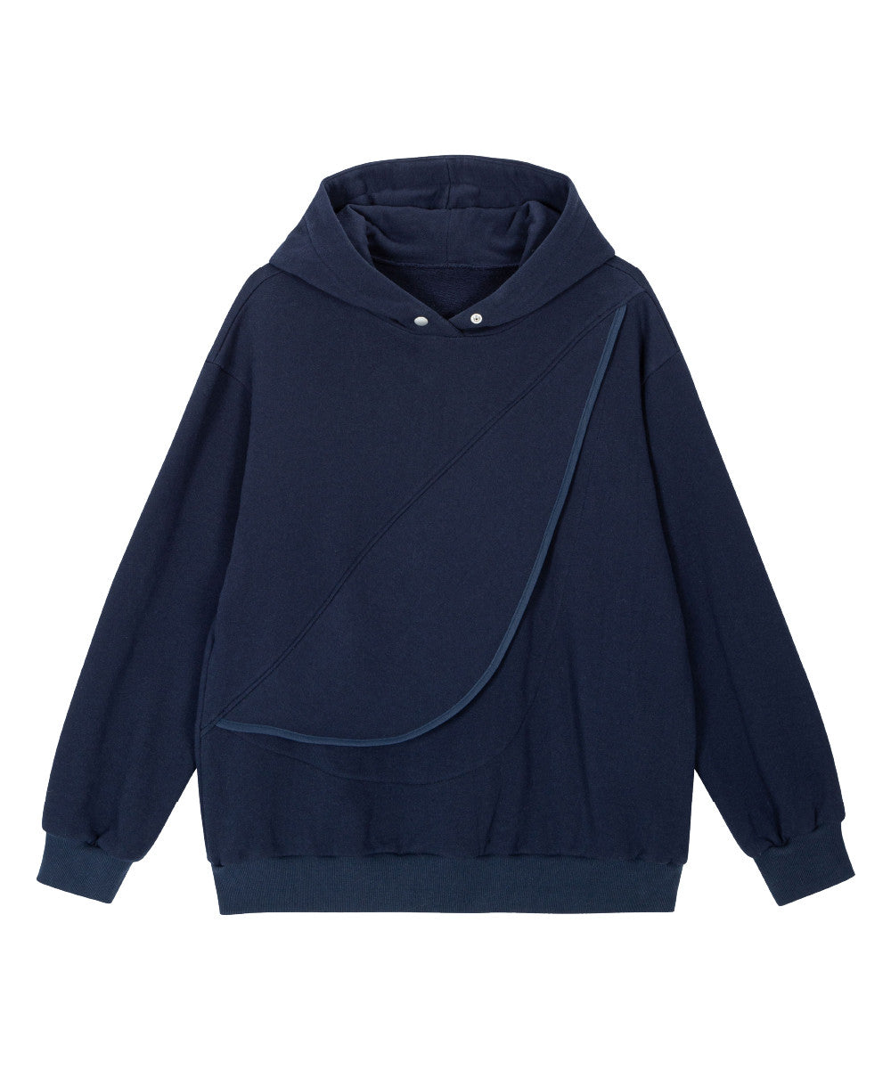 Kangaroo hoodie (Navy) - SCHAFT 셰프트 - CAVA LIFE
