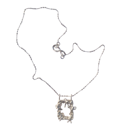 hollow frame necklace 3 - MIDLIG 미드리그 - CAVA LIFE