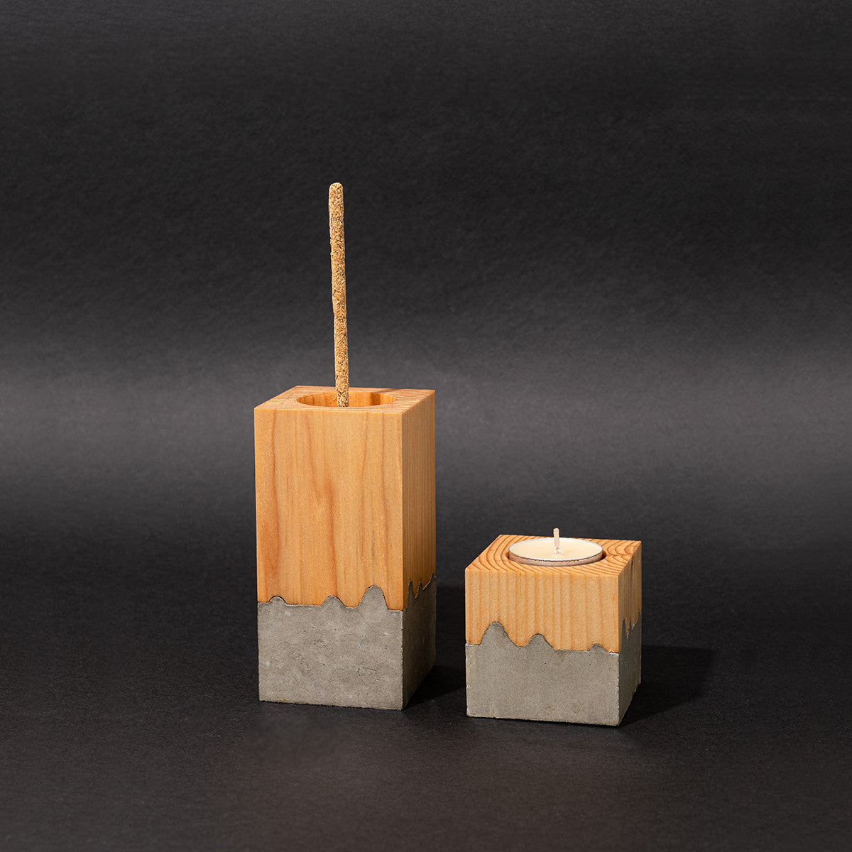 레푸기움; 자연의 단면 - 캔들 & 인센스 홀더 (S) - Studio Hoteno 스튜디오 호테노 - CAVA LIFE