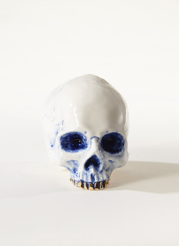 청화 해골 오브제 - chinoiserie 시누아즈리 - CAVA LIFE