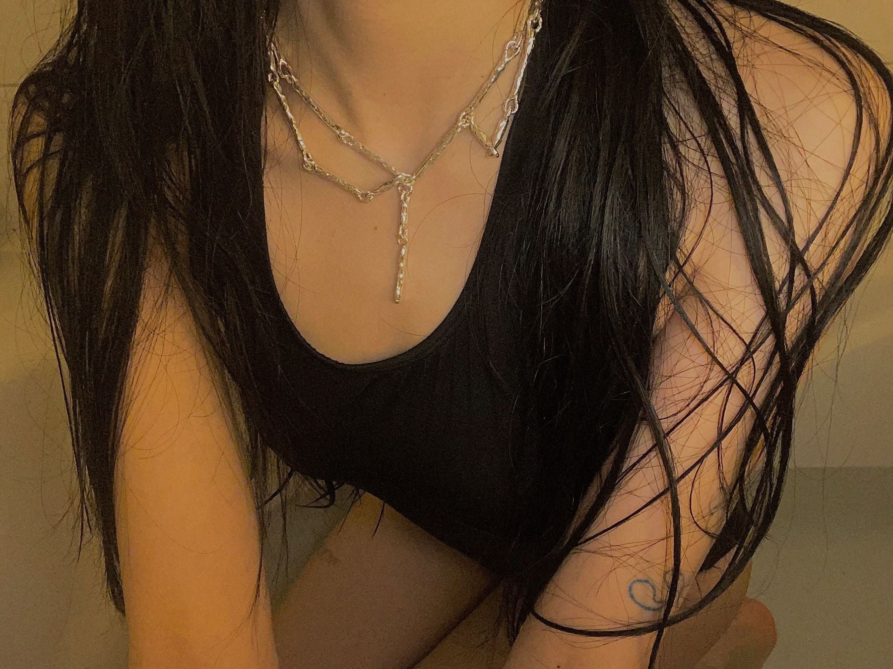 heavy web necklace - MIDLIG 미드리그 - CAVA LIFE