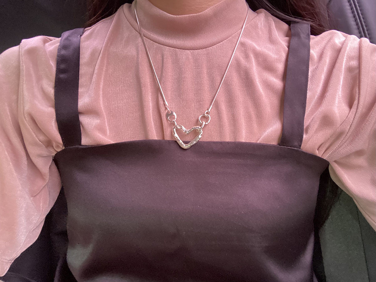 heart ring ring necklace - MIDLIG 미드리그 - CAVA LIFE