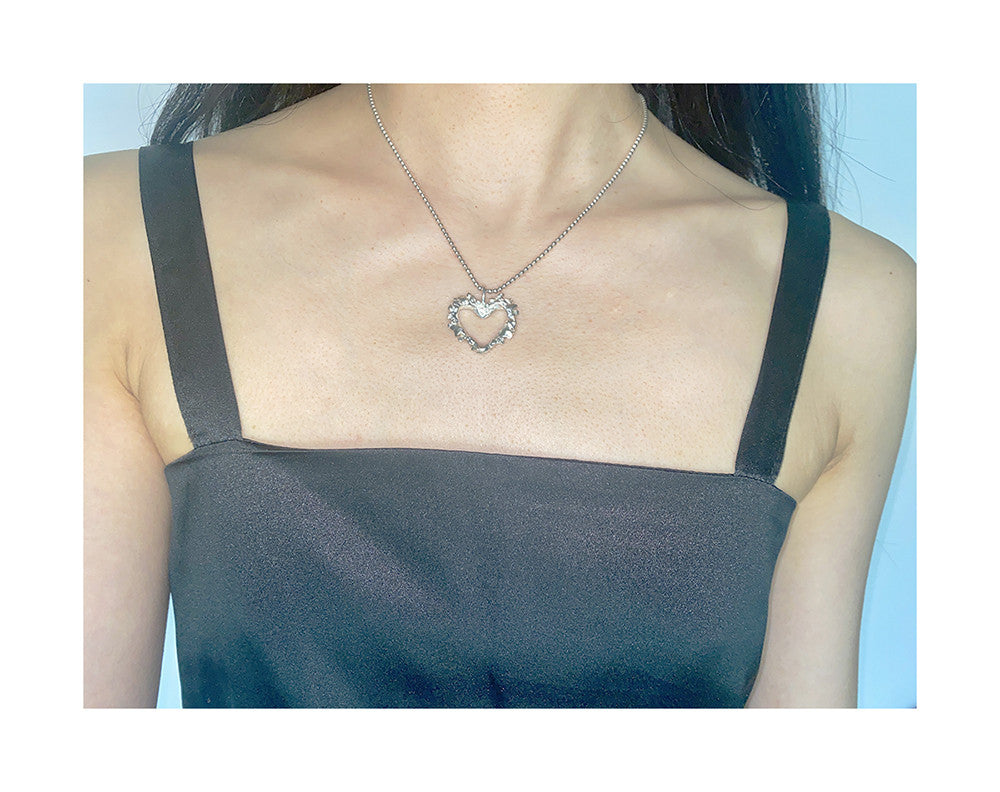 hollow frame necklace 1 - MIDLIG 미드리그 - CAVA LIFE