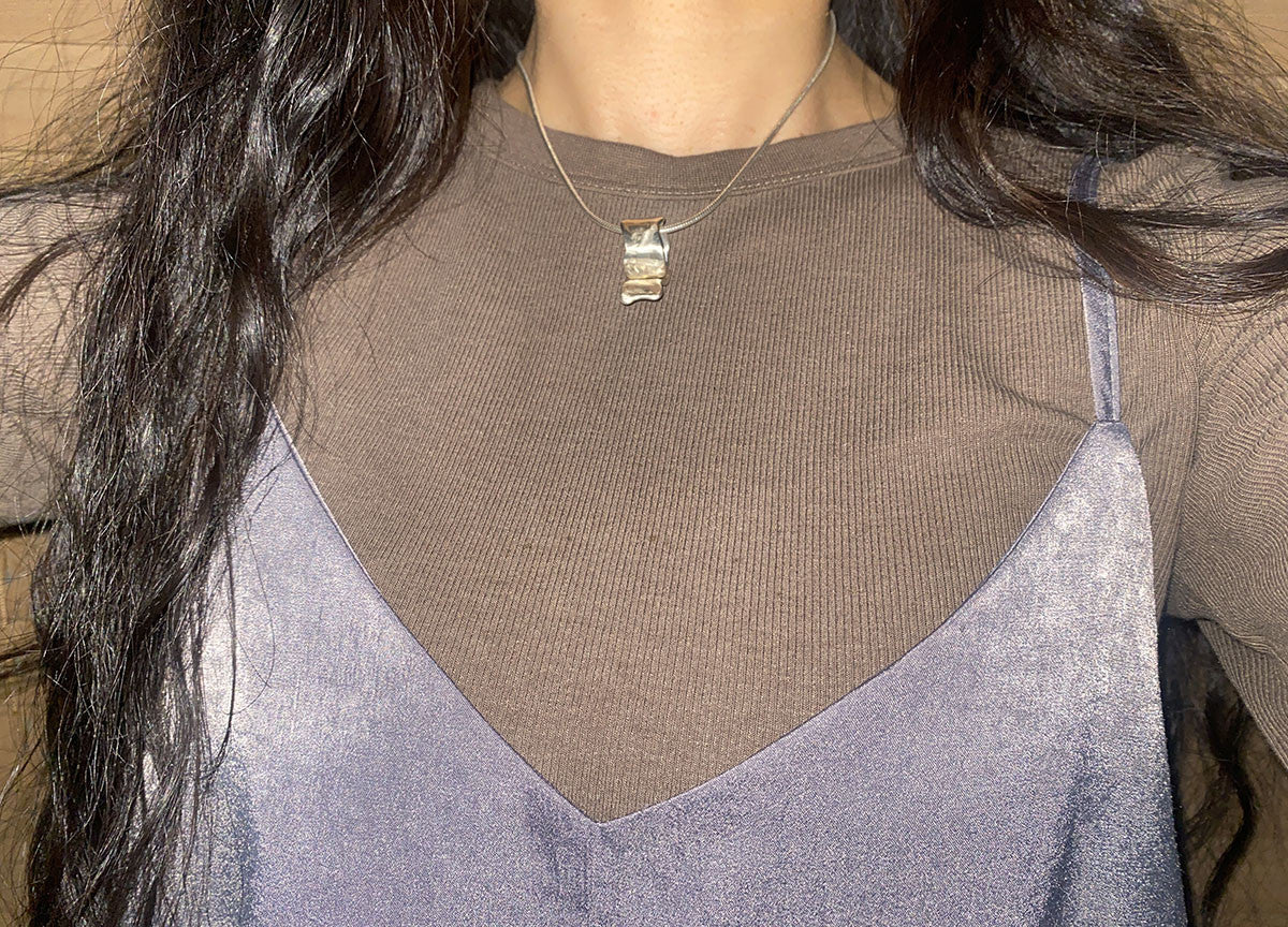 curved necklace 3 - MIDLIG 미드리그 - CAVA LIFE