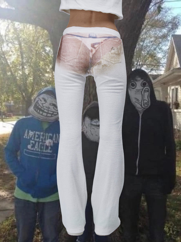 TE#8 “BIKINIsed Denim” for BeachBitches Trackpants - KIZIP 키집 - CAVA LIFE