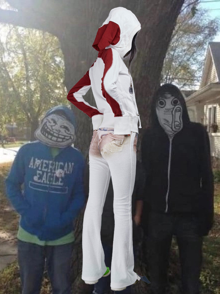 TE#8 “BIKINIsed Denim” for BeachBitches Trackpants - KIZIP 키집 - CAVA LIFE