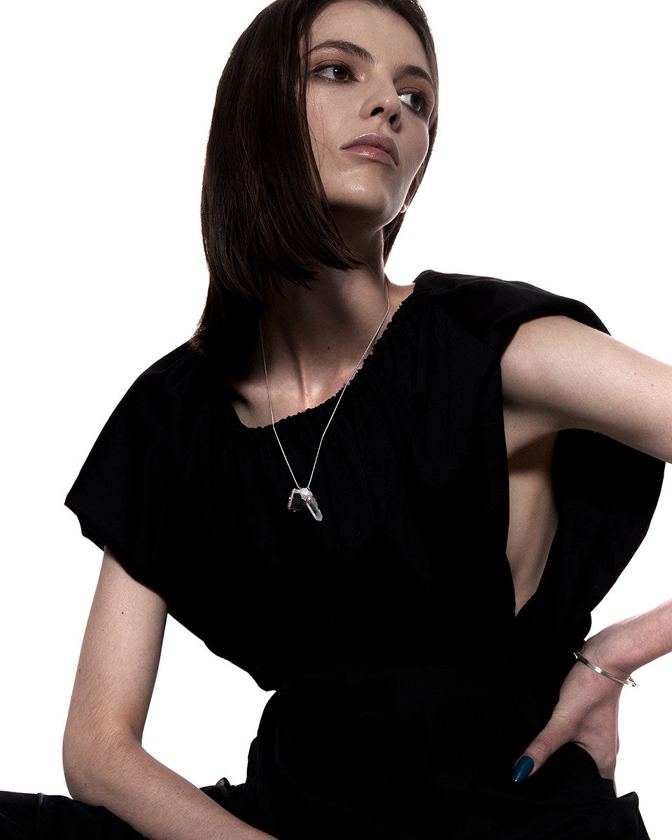 솔리드 쿼츠 네크리스 - SENSE OPTIC 센스옵틱 - CAVA LIFE