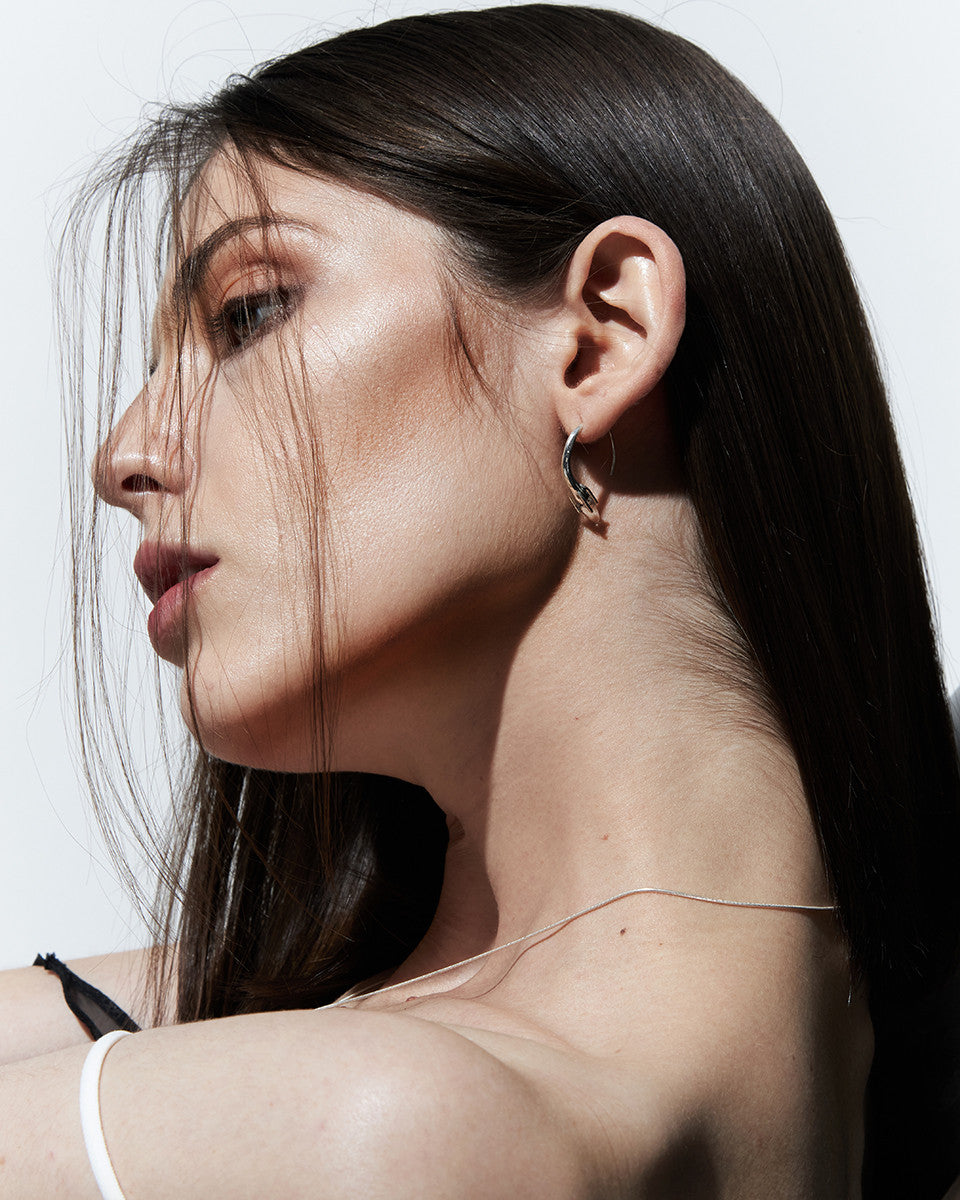 쿼츠 후프 이어링 - SENSE OPTIC 센스옵틱 - CAVA LIFE