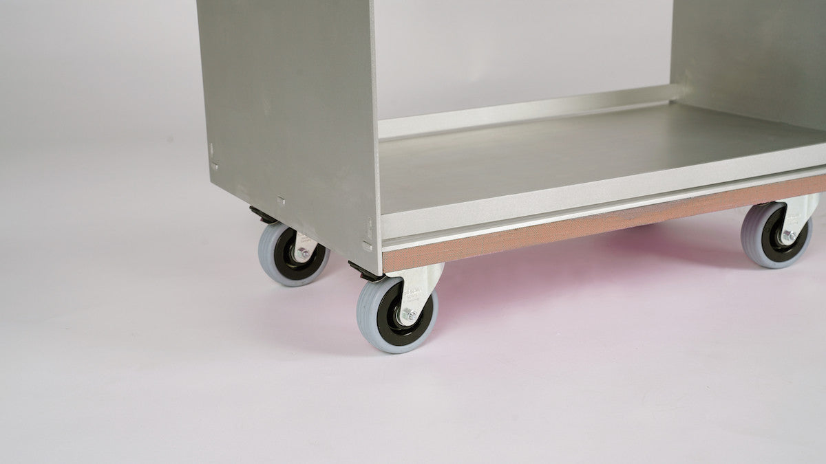 옻칠 & 리벳 이음 트롤리 (하제x하르타) - 핑크 - HAJE 하제 - CAVA LIFE