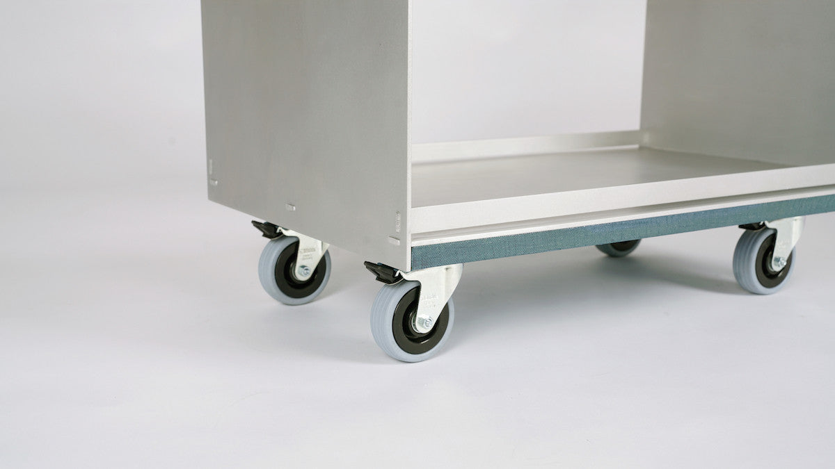 옻칠 & 리벳 이음 트롤리 (하제x하르타) - 블루 - HAJE 하제 - CAVA LIFE