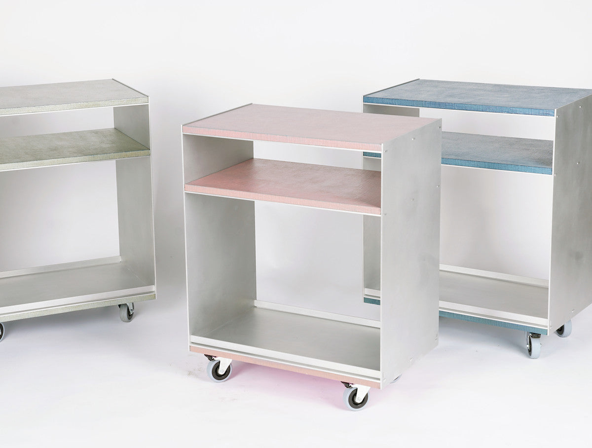 옻칠 & 리벳 이음 트롤리 (하제x하르타) - 핑크 - HAJE 하제 - CAVA LIFE