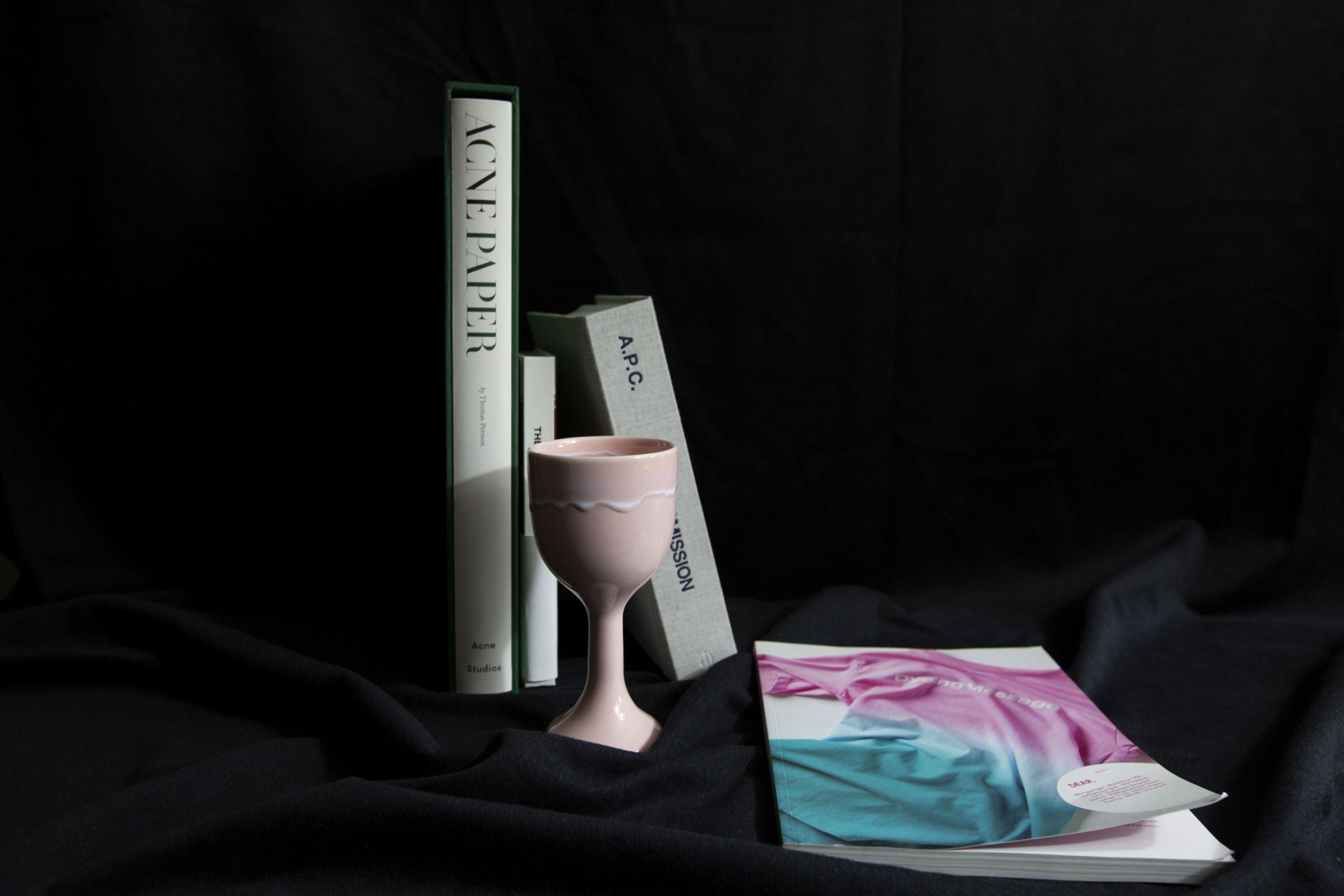 SAI 002 도자기 와인 잔 무너지는 핑크 - SAI 사이 - CAVA LIFE