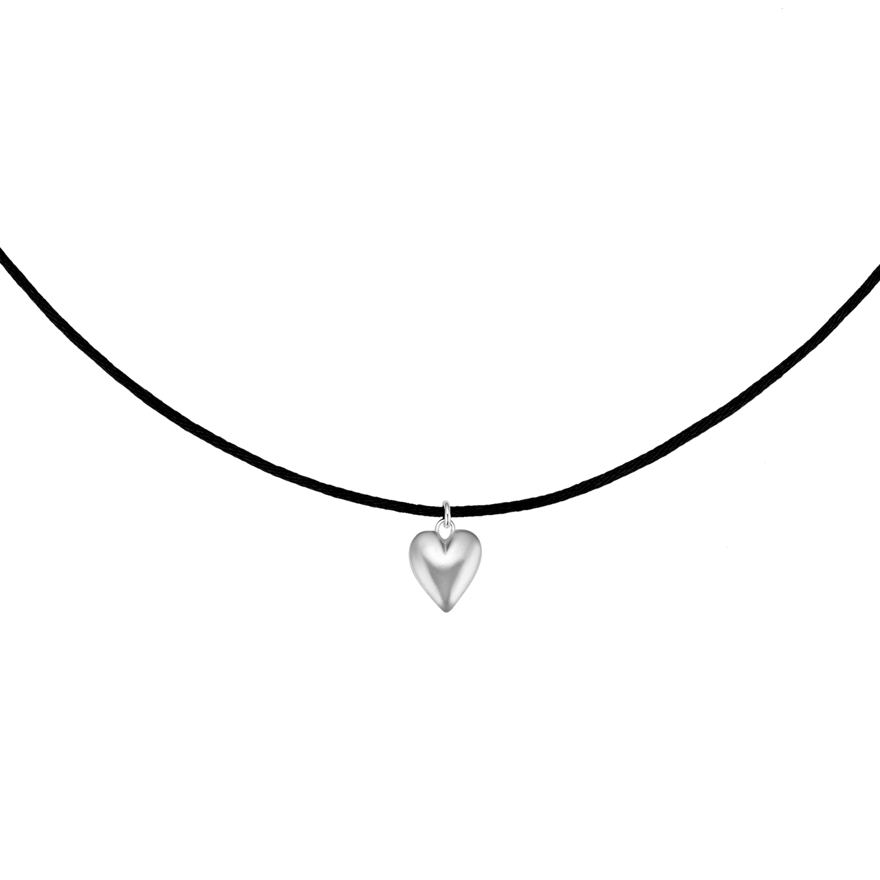 실버 하트 초커