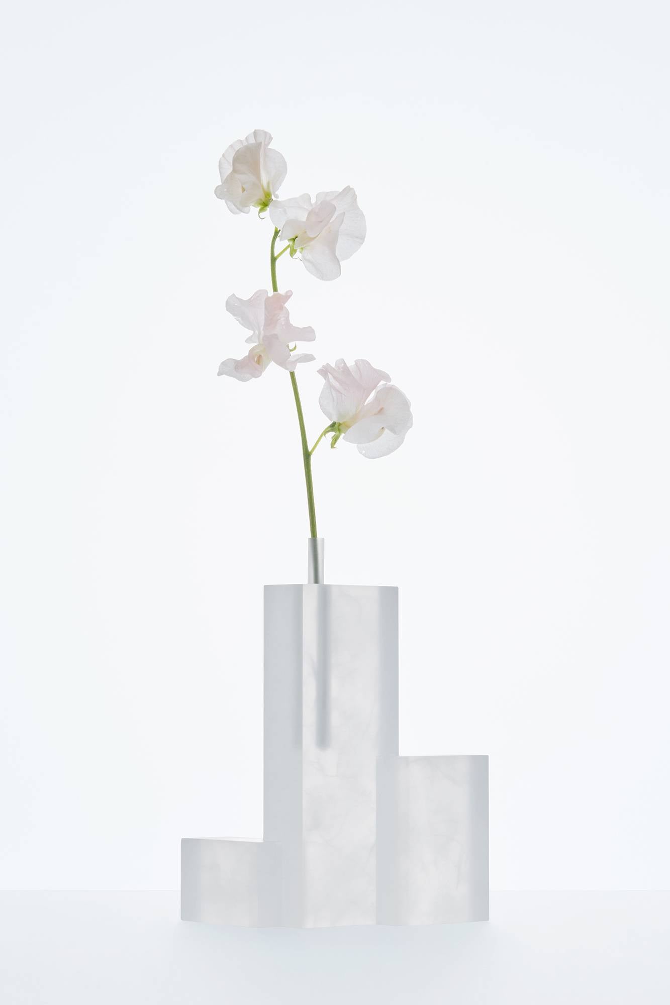 불투명한 무게 - 화병 3p, 오프 화이트 (Opaque Weight - Vase 3p, Off White)