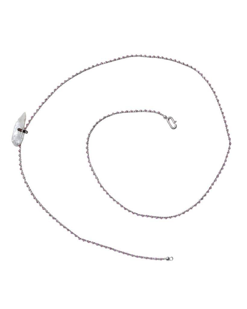 haze salts with soluna metallic crochet necklace & bodychain