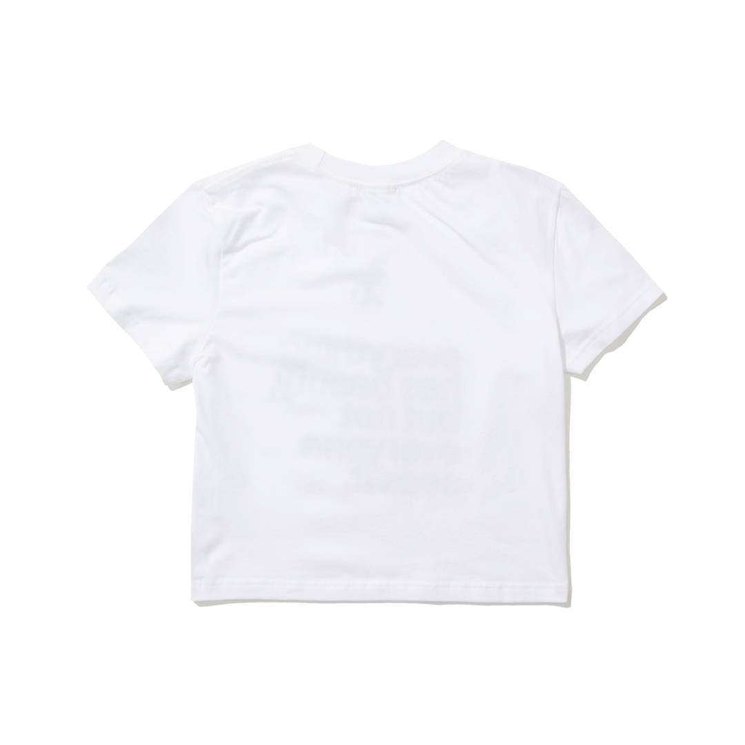 BEAUTY symbol Crop T-Shirt (WHITE) - KRUCHI 크루치 - CAVA LIFE
