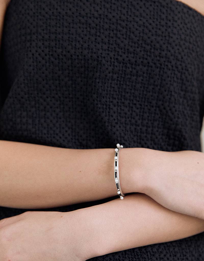 punky balloon crochet bangle